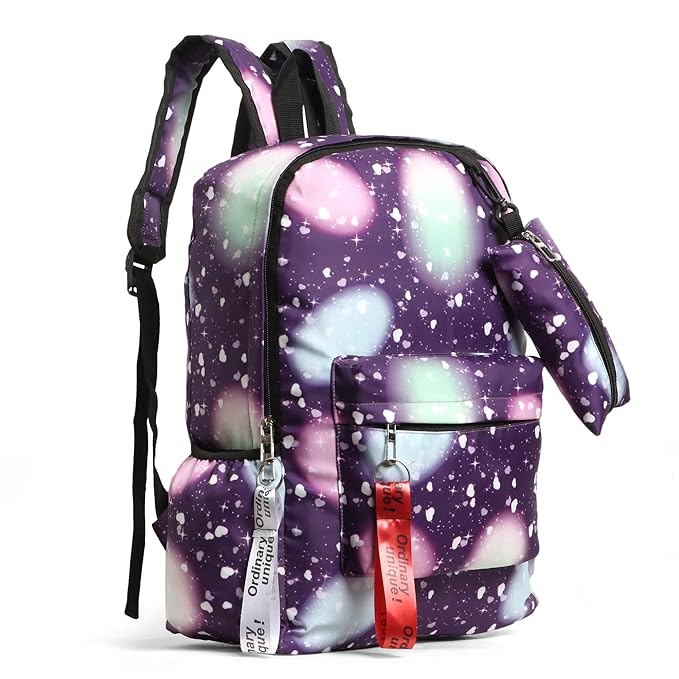 School Bag for Girls, 19 inch Backpack for Women, Water Resistant Stylish and Trendy College Backpacks for Girls - Image 4