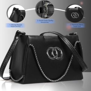 Beautiful and Stylish Solid PU Leather Zip Pocket Sling Handbag with Multipockets, Durable and Spacious Party Shoulder Bag for Women
